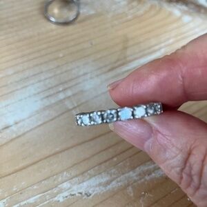 Cubic Zirconia Ring Band--Size 8